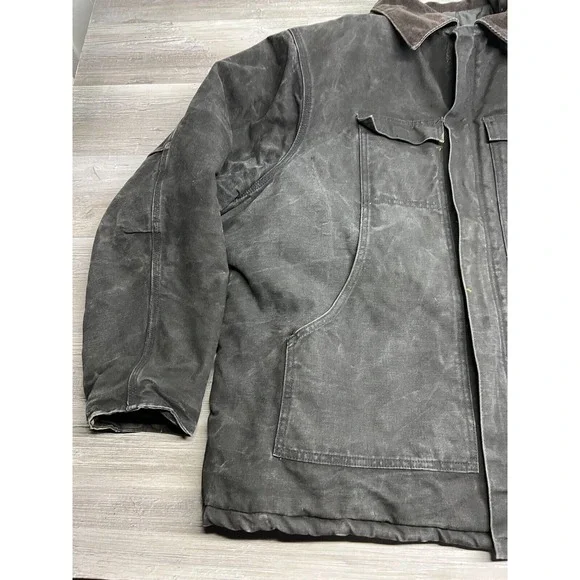 Carhartt Mens Work‎ Chore Coat Jacket Barn Quilt Lined Black Workwear